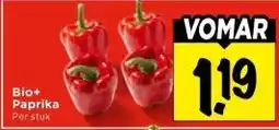 Vomar Voordeelmarkt Bio+ Paprika aanbieding