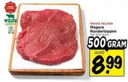 Vomar Voordeelmarkt WEIDE VELDEN Magere Runderlappen aanbieding