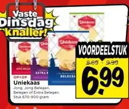 Vomar Voordeelmarkt Uniekaas aanbieding