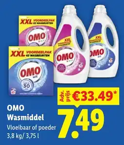 Lidl Omo wasmiddel aanbieding