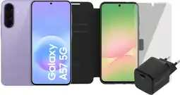 Coolblue Samsung Galaxy A57 256GB Paars 5G + Compleet Accessoirepakket aanbieding