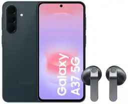 Coolblue Samsung Galaxy A37 128GB Donkergroen 5G + Samsung Galaxy Buds4 Zwart aanbieding