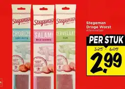 Vomar Voordeelmarkt Stegeman Droge Worst aanbieding