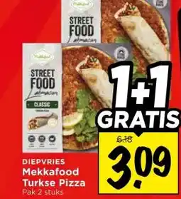 Vomar Voordeelmarkt DIEPVRIES Mekkafood Turkse Pizza aanbieding