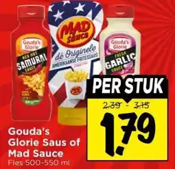 Vomar Voordeelmarkt Gouda's Glorie Saus of Mad Sauce aanbieding