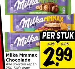 Vomar Voordeelmarkt Milka Mmmax Chocolade aanbieding