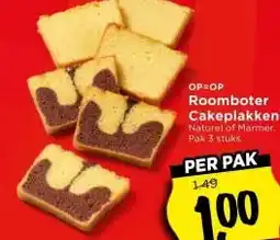Vomar Voordeelmarkt Roomboter Cakeplakken aanbieding