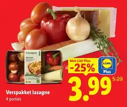 Lidl Verspakket lasagne aanbieding