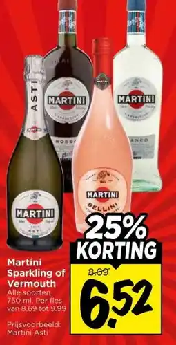 Vomar Voordeelmarkt Martini Sparkling of Vermouth aanbieding