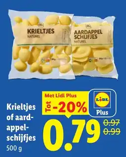 Lidl Krieltjes of aardappelschijfjes aanbieding