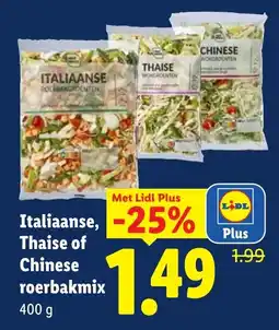 Lidl Italiaanse, Thaise of Chinese roerbakmix aanbieding