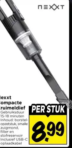 Vomar Voordeelmarkt Nexxt Compacte Kruimeldief aanbieding