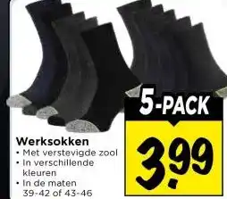 Vomar Voordeelmarkt Werksokken aanbieding