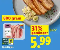 Lidl Speklapjes aanbieding