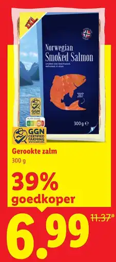 Lidl Gerookte zalm aanbieding