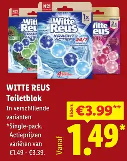 Lidl Witte reus toiletblok aanbieding