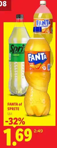 Lidl Fanta of Sprite aanbieding