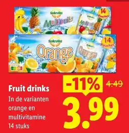 Lidl Solevita Fruit drinks aanbieding