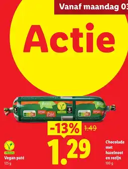 Lidl Vegan paté aanbieding