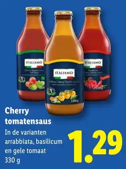 Lidl Italiamo Cherry tomatensaus aanbieding