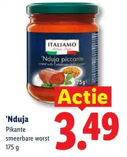 Lidl Italiamo 'Nduja piccante aanbieding