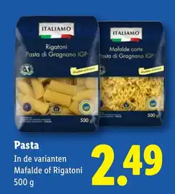 Lidl Italiamo Pasta aanbieding
