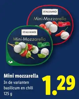 Lidl Italiamo Mini Mozzarella aanbieding