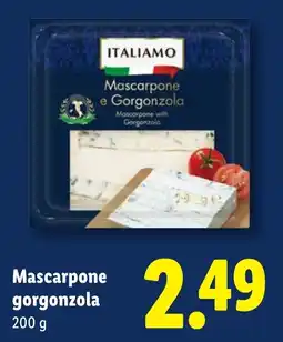 Lidl Italiamo Mascarpone gorgonzola aanbieding