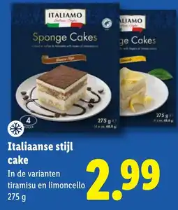 Lidl Italiaanse stijl cake aanbieding