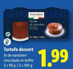 Lidl Tartufo dessert aanbieding