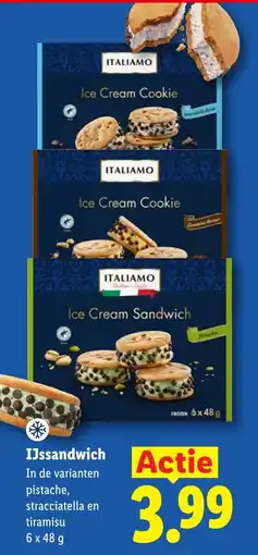 Lidl Italiamo Ijssandwich aanbieding