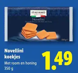 Lidl Novellini koekjes aanbieding