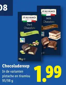 Lidl Chocoladereep aanbieding
