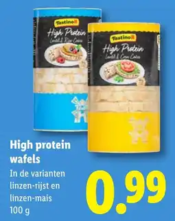 Lidl Tastino High Protein wafels aanbieding