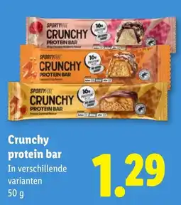 Lidl Crunchy protein bar aanbieding