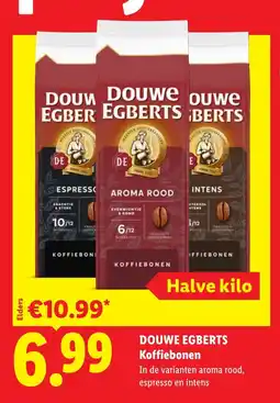 Lidl Douwe egberts koffiebonen aanbieding