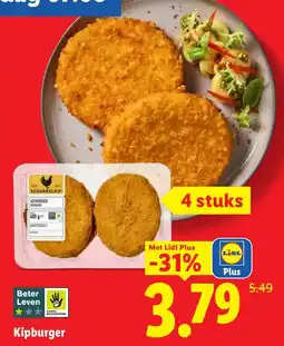 Lidl Kipburger aanbieding
