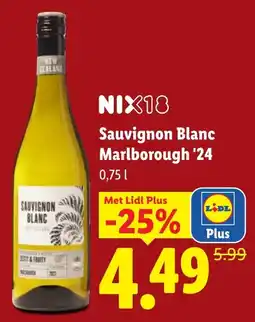 Lidl Nix18 Sauvignon Blanc aanbieding