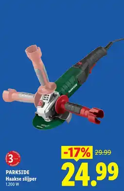 Lidl Parkside haakse slijper aanbieding