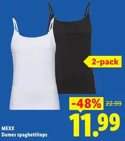 Lidl Mexx dames spaghetti tops aanbieding