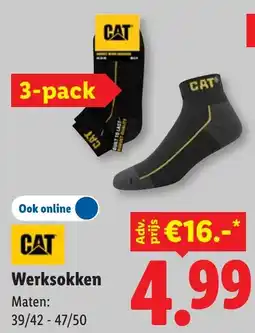 Lidl CAT Werksokken aanbieding