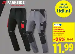 Lidl Parkside Performance Heren werkbroek aanbieding