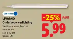 Lidl Livarno Onderbouw verlichting aanbieding