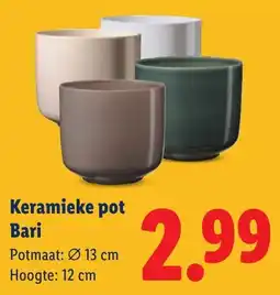 Lidl Keramieke pot Bari aanbieding