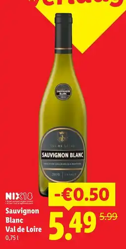 Lidl Sauvignon Blanc Val de Loire aanbieding