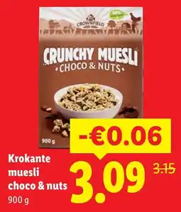 Lidl Crownfield Crunchy Muesli aanbieding