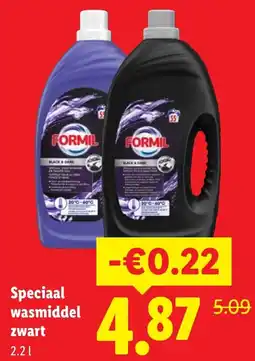 Lidl Formil wasmiddel zwart aanbieding