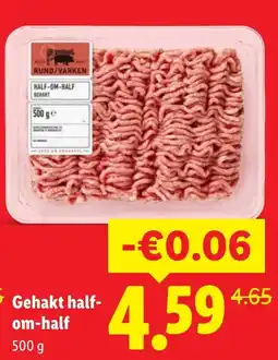 Lidl Gehakt half-om-half aanbieding