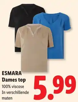 Lidl Esmara dames top aanbieding