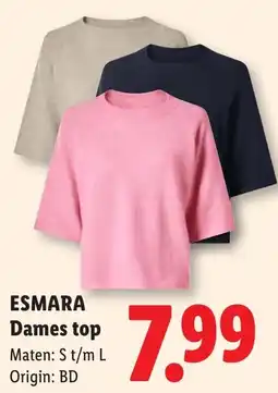 Lidl Esmara Dames top aanbieding